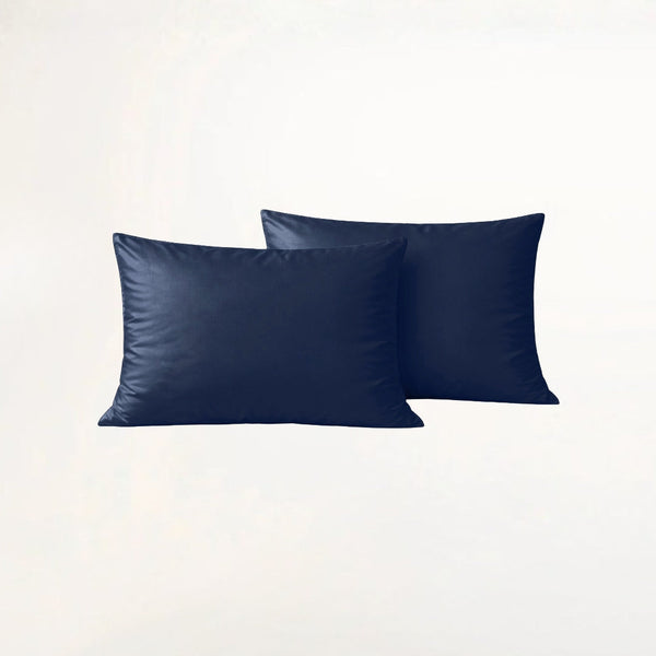 Marineblaues Bambus-Kissenbezug